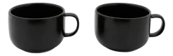Theekop Bredemeijer Umea Zwart 250ml (2-Delig)