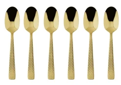 Theelepel Sambonet Cortina PVD Gold (6-Delig)