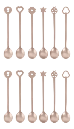 Theelepel Sambonet Living PVD Portafortuna (Set van 12)