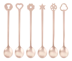 Sambonet Theelepel Living PVD Portafortuna (Set van 6) Best