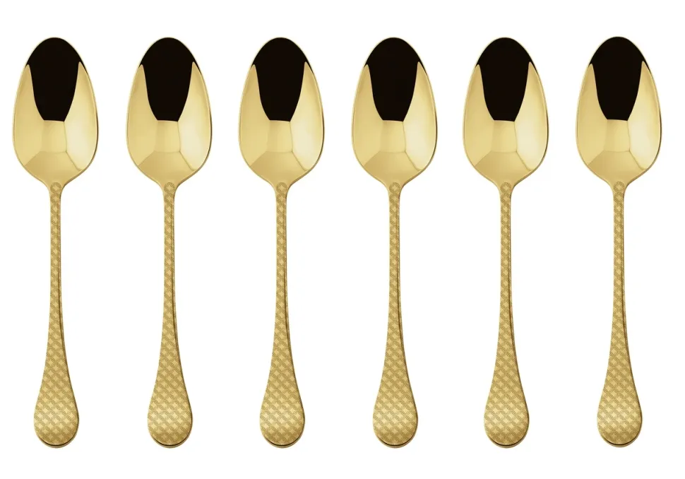 Theelepel Sambonet Taormina PVD Gold (6-Delig)