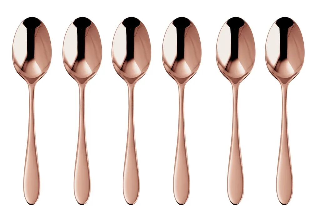 Sambonet Theelepel Velvet PVD Copper (6-Delig) Outlet
