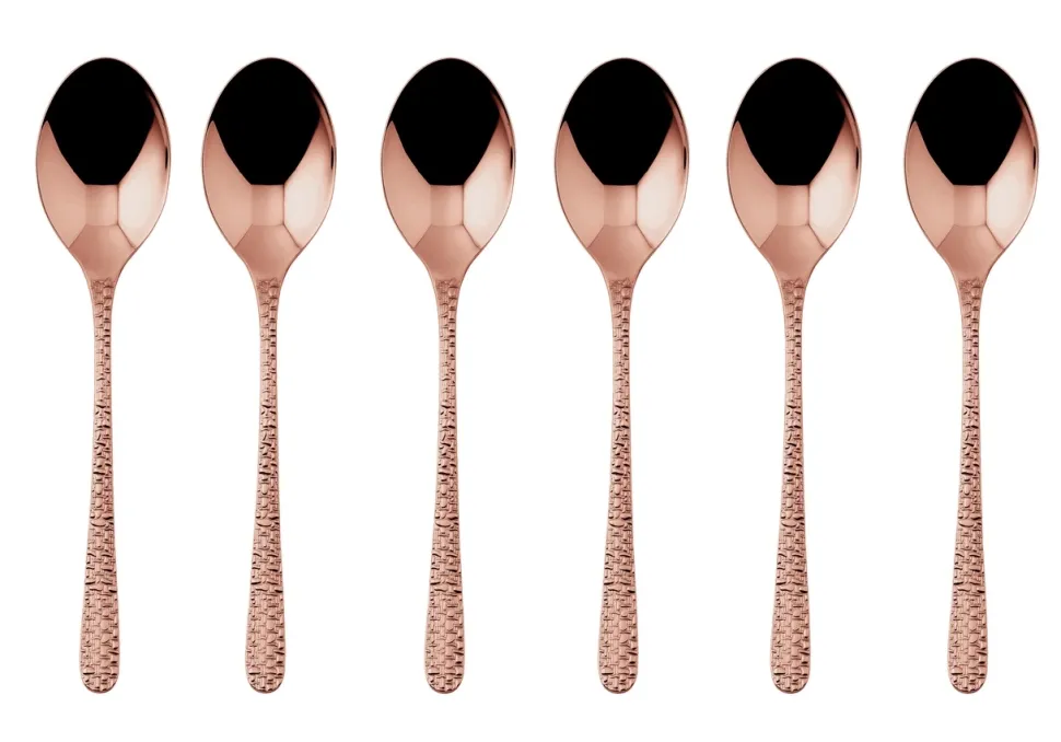 Theelepel Sambonet Venezia PVD Copper (6-Delig)