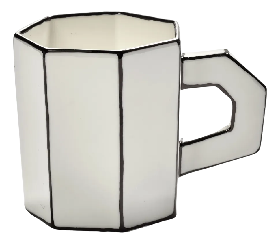 Theemok Serax Carte Blanche White/Black 300 ml