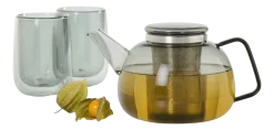 AdHoc Theepot met Filter Yuna Grijs 1,6 L Clearance