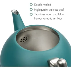 Theepot Bredemeijer Bella Ronde Sea Blue 1,2 L