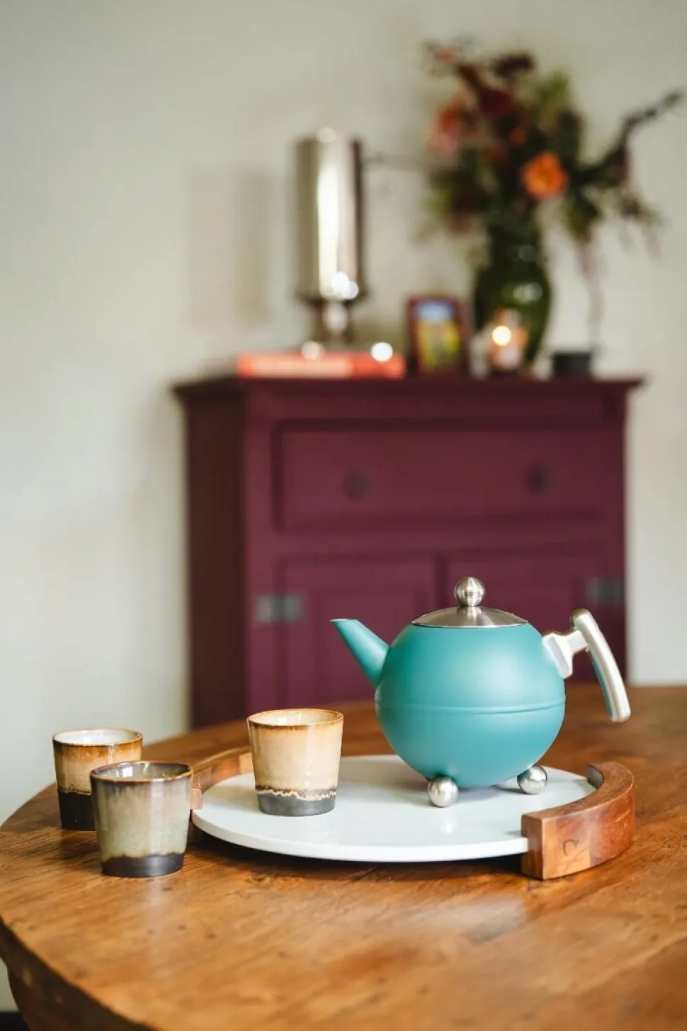 Theepot Bredemeijer Bella Ronde Sea Blue 1,2 L