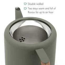 Theepot Bredemeijer Boston Leigrijs 1,1 L