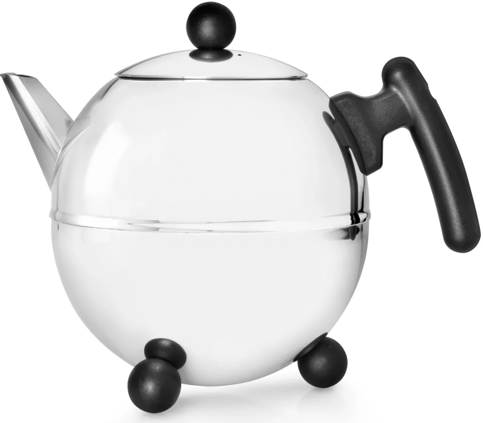 Theepot Bredemeijer Duet Bella Ronde Zwart Beslag 1,5 L