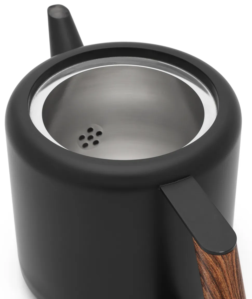 Theepot Bredemeijer Duet Design Boston Mat Zwart 1,1 L