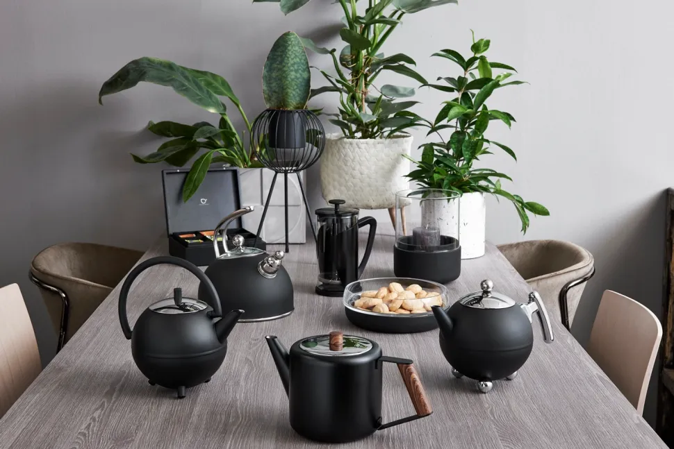 Theepot Bredemeijer Duet Design Boston Mat Zwart 1,1 L