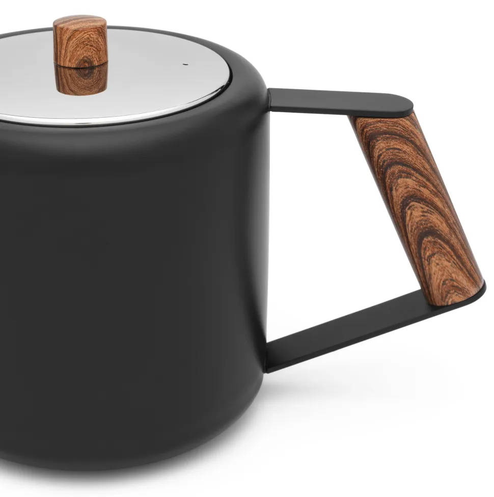 Theepot Bredemeijer Duet Design Boston Mat Zwart 1,1 L