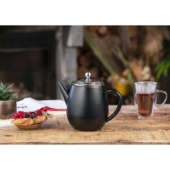 Theepot Bredemeijer Duet Eva Mat Zwart 1,1 L