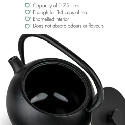 Theepot Bredemeijer Guizhou Cast Iron Black 0,75 L