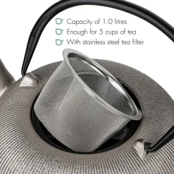 Bredemeijer Theepot Sichuan Zilver 1,0 L
