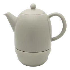 Theepot Bredemeijer Silhouet Viborg Met Theelicht Warm Grijs 1,2L
