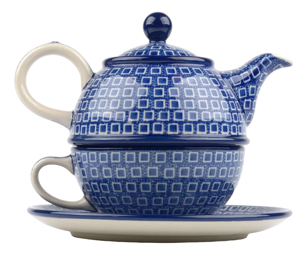 Bunzlau Castle Theepot Blue Diamond Tea for One 600 ml Clearance