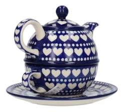 Theepot Bunzlau Castle Tea for One Blue Valentine (600 ml)