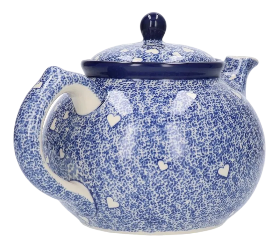 Theepot Bunzlau Castle White Hearts 2,0 L
