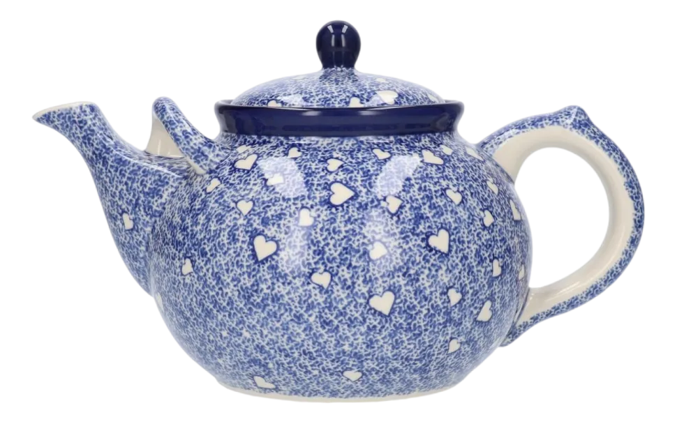 Theepot Bunzlau Castle White Hearts 2,0 L