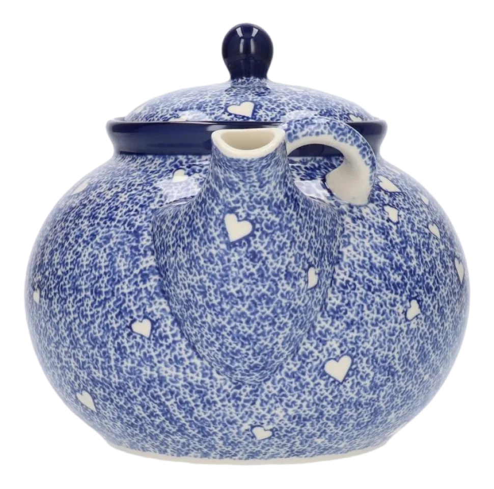 Theepot Bunzlau Castle White Hearts 2,0 L