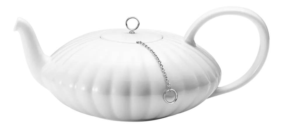 Theepot Georg Jensen Bernadotte Porcelain Mirror 1,2 L