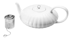 Theepot Georg Jensen Bernadotte Porcelain Mirror 1,2 L