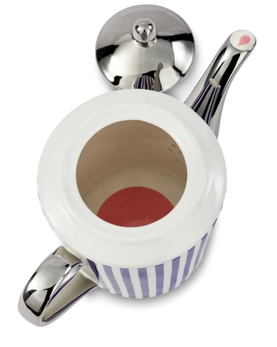 Theepot POLSPOTTEN Aunty Stripes