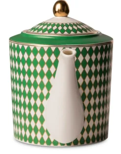 Theepot POLSPOTTEN Chess Green