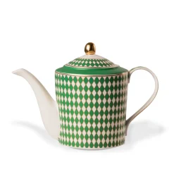 Theepot POLSPOTTEN Chess Green