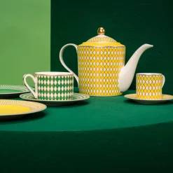 POLSPOTTEN Theepot Chess Yellow Sale