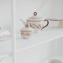 Salt & Pepper Theepot Cyril Ivory / Burgundy 920 ml Hot