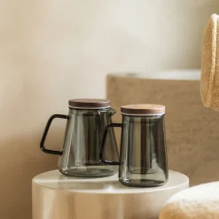 Salt & Pepper Theepot Luma Grey / Brown / Transparant 930 ml Discount