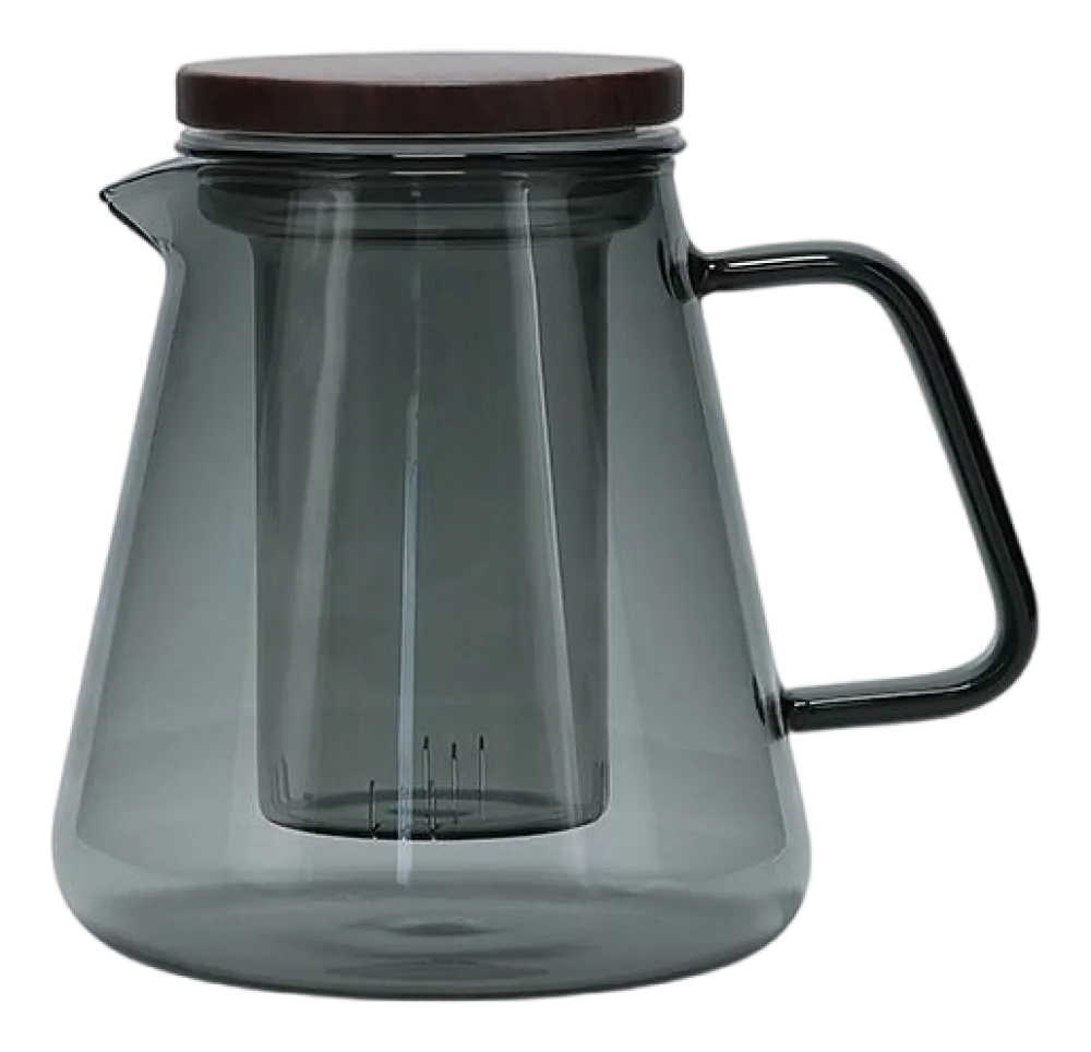 Salt & Pepper Theepot Luma Grey / Brown / Transparant 930 ml Discount