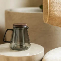 Salt & Pepper Theepot Luma Grey / Brown / Transparant 930 ml Discount