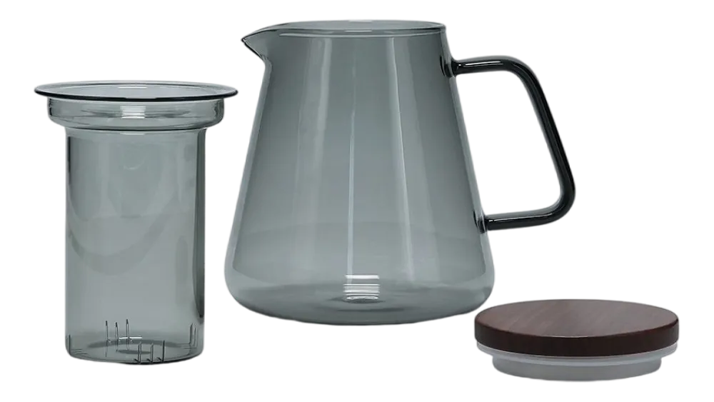 Salt & Pepper Theepot Luma Grey / Brown / Transparant 930 ml Discount