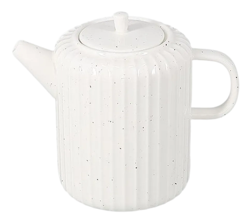 Theepot Salt & Pepper Ora Gloss Black / White 540 ml