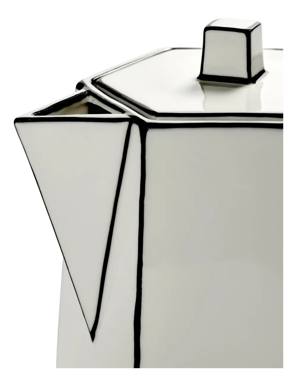 Serax Theepot Carte Blanche White/Black 1 L Best