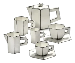 Serax Theepot Carte Blanche White/Black 1 L Best