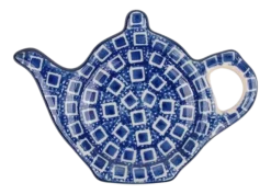 Theetip Bunzlau Castle Blue Diamond Teapot