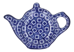 Theetip Bunzlau Castle Blue Diamond Teapot