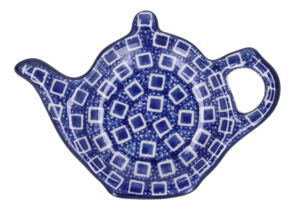 Theetip Bunzlau Castle Blue Diamond Teapot