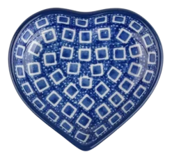Bunzlau Castle Theetip Blue Diamond Heart New