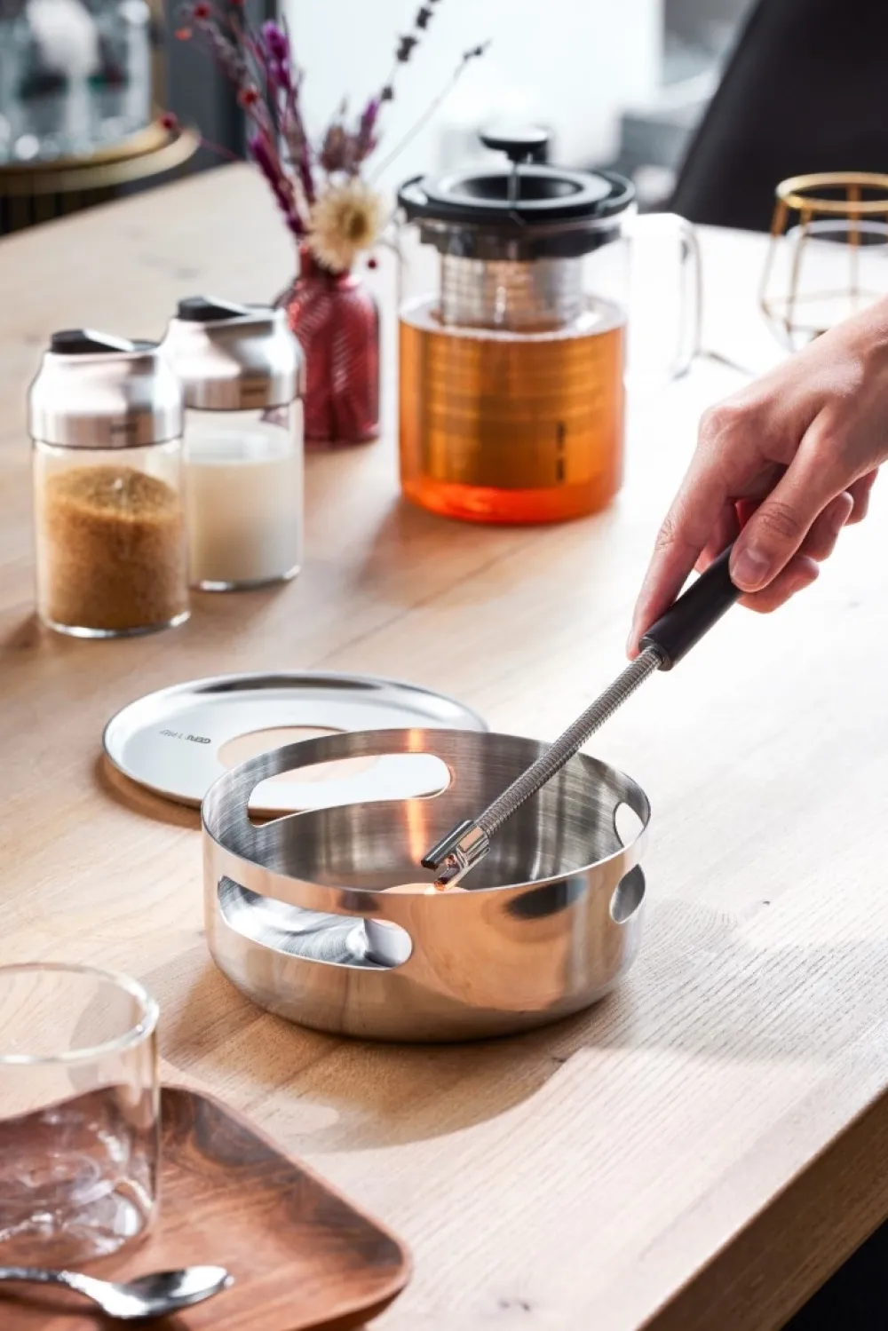 Gefu Theewarmer Theelicht T-Prep Zilver
