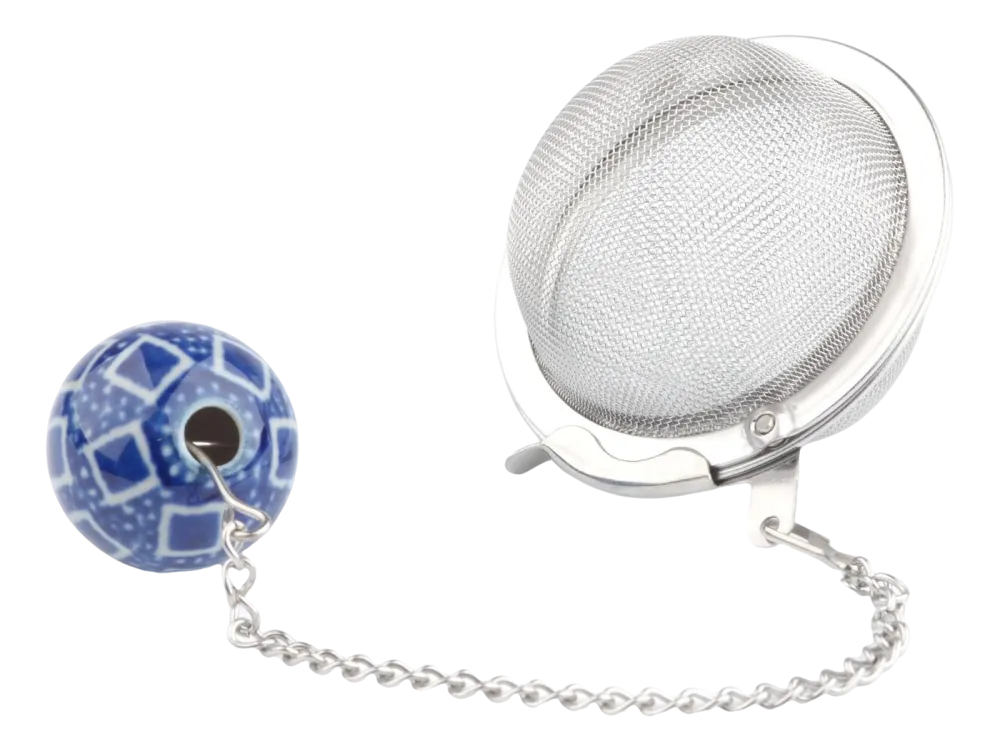 Bunzlau Castle Theezeef Tea Ball Small Blue Diamond Outlet