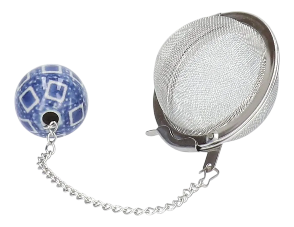 Bunzlau Castle Theezeef Tea Ball Small Blue Diamond Outlet