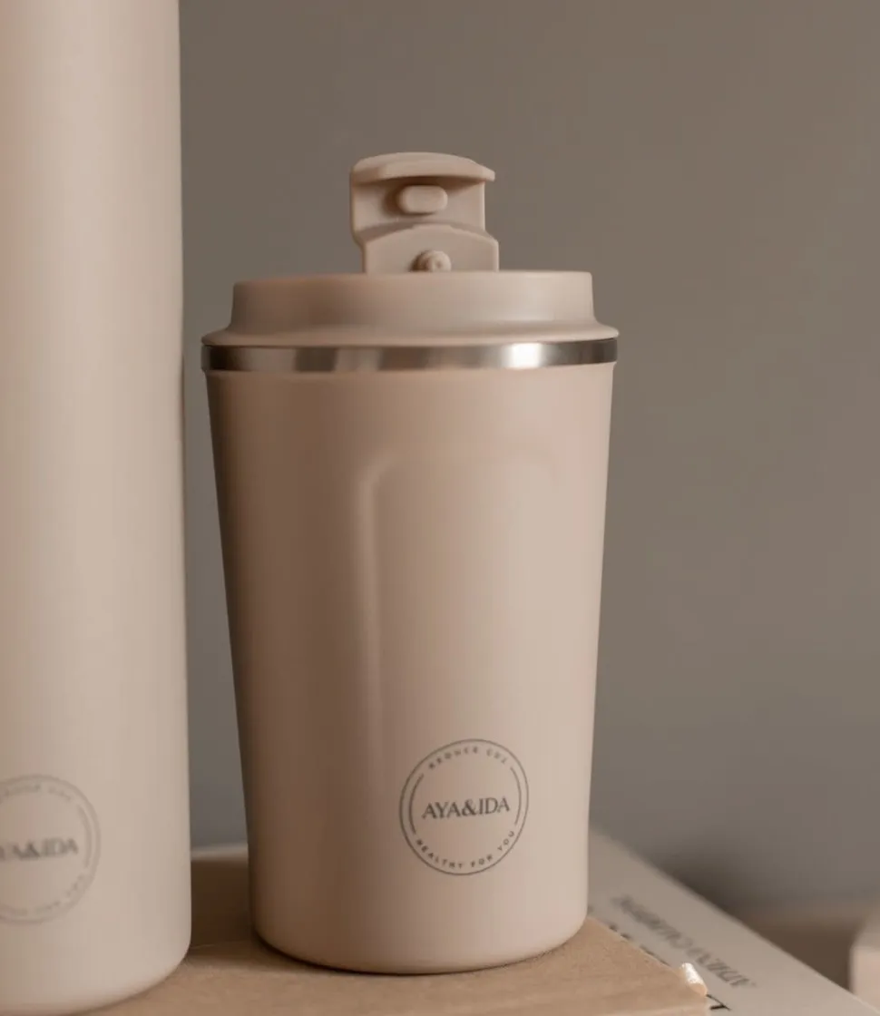 Thermosbeker AYA&IDA CUP2GO Cream Beige 380 ml