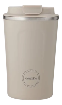 Thermosbeker AYA&IDA CUP2GO Cream Beige 380 ml