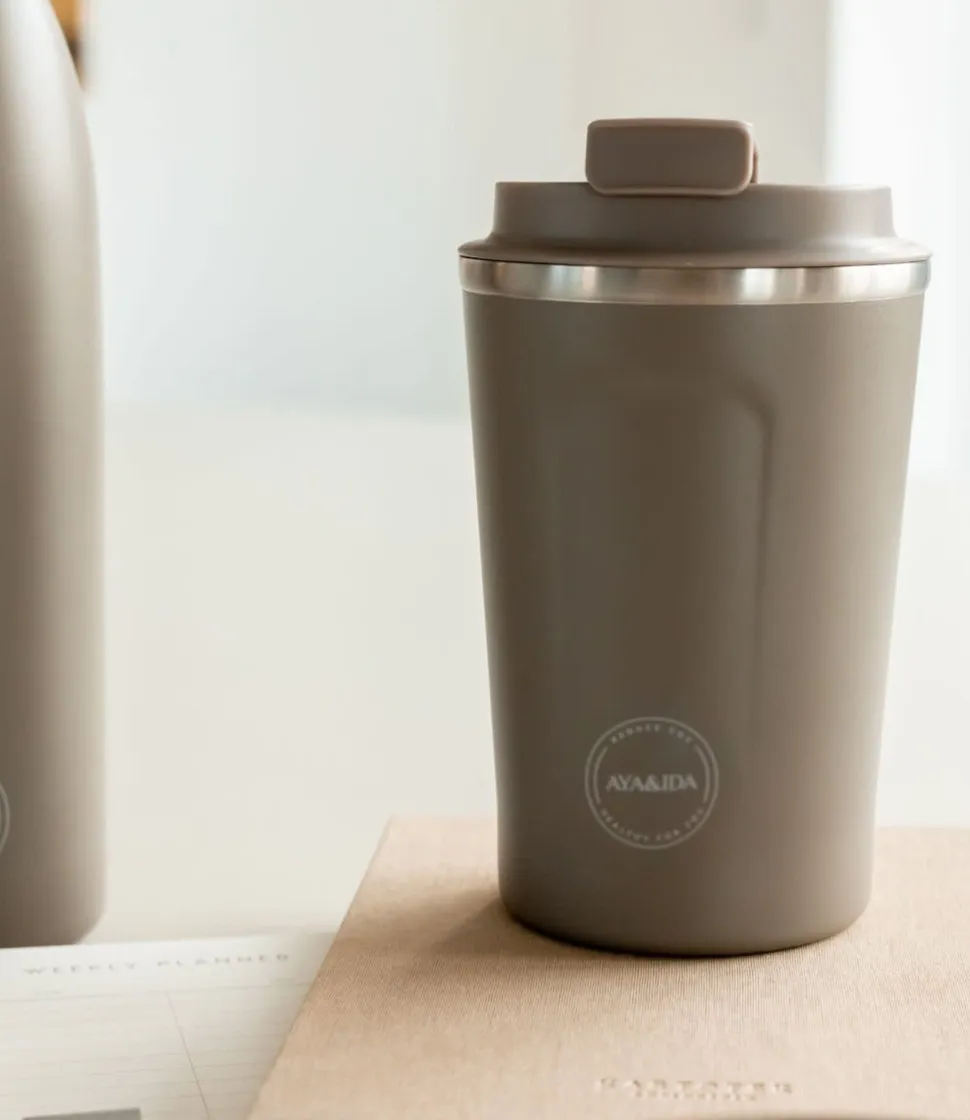 Thermosbeker AYA&IDA CUP2GO Driftwood 380 ml
