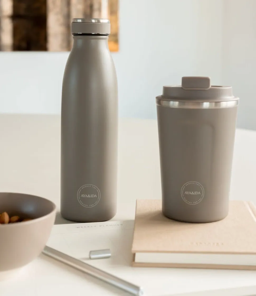Thermosbeker AYA&IDA CUP2GO Driftwood 380 ml